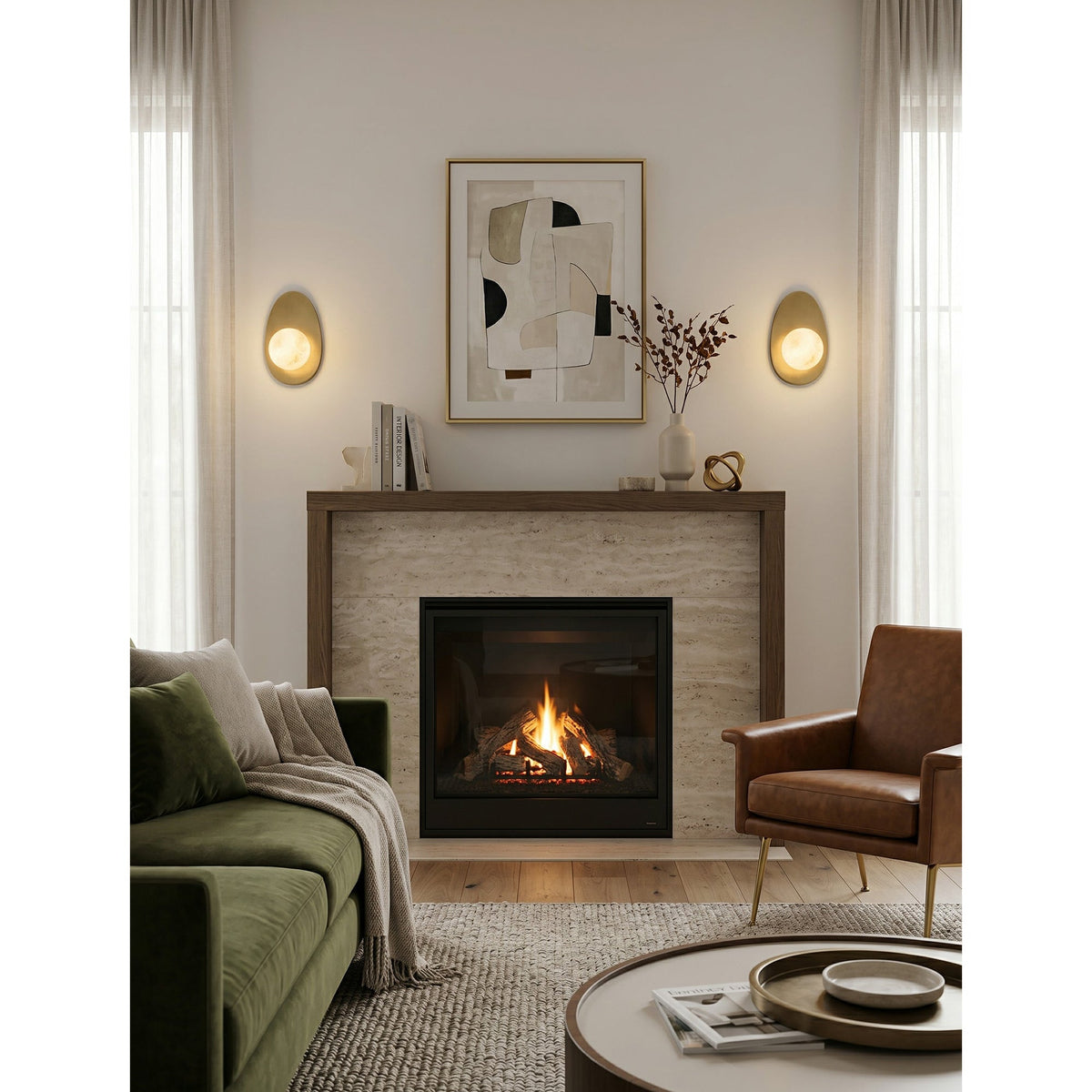Orlisse Applique Murale en Albâtre