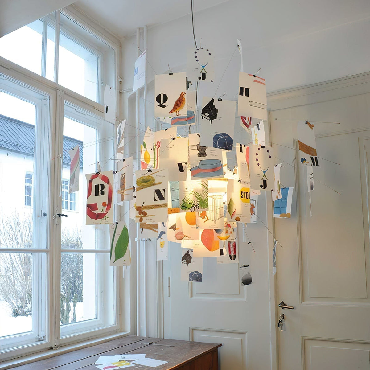 Ririxo Lustre en Papier Personnalisable Créatif-Cielum