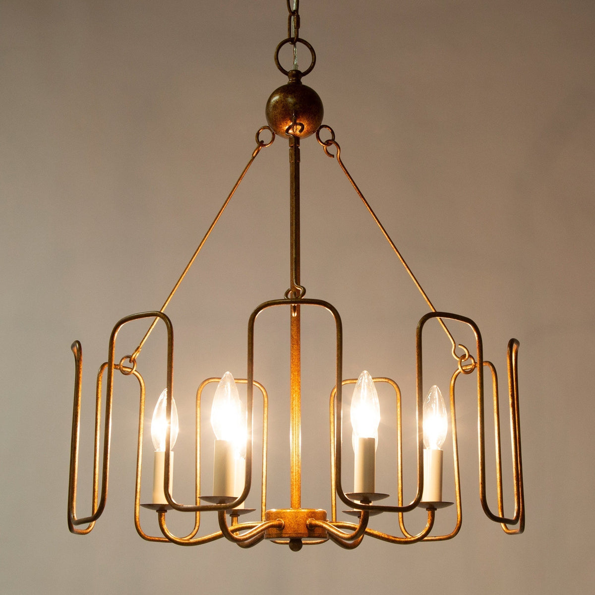 Cocaryra Lustre Métal Industriel Vintage