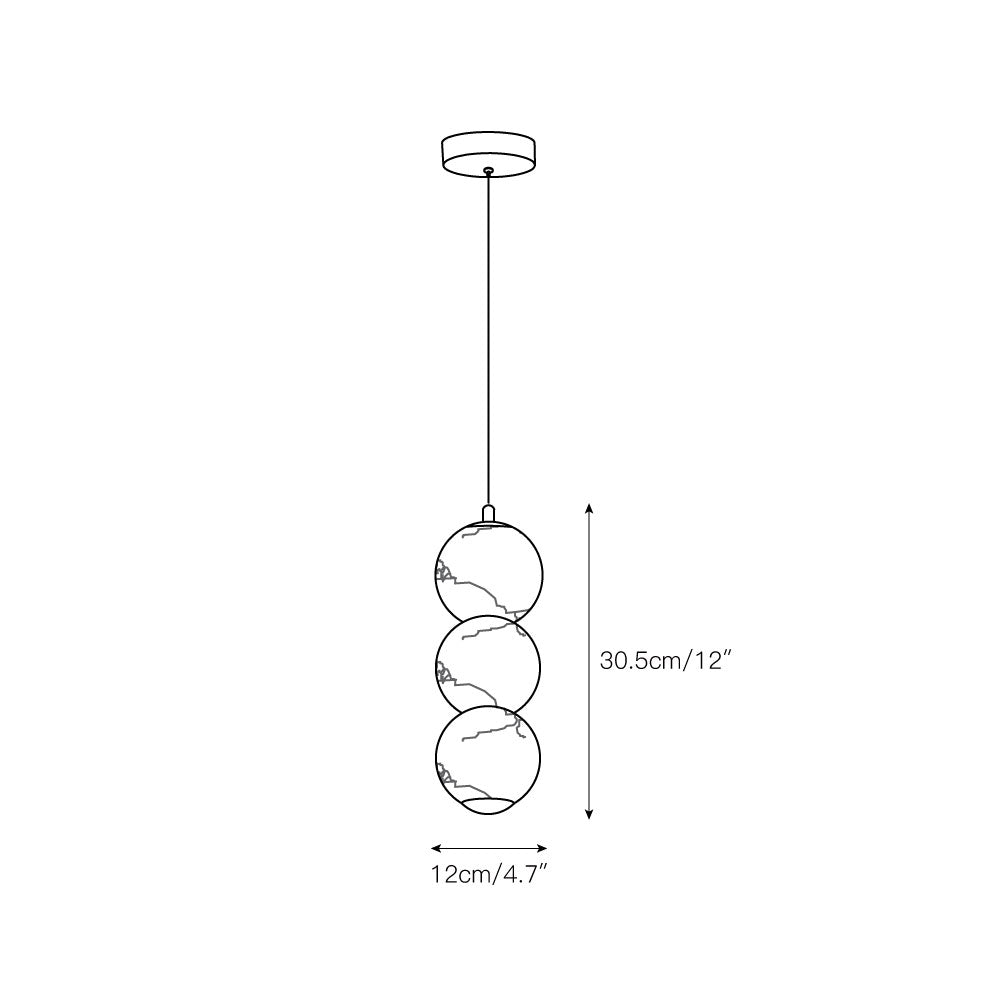 Diroxel Suspension Perles Albâtre Minimaliste-Cielum