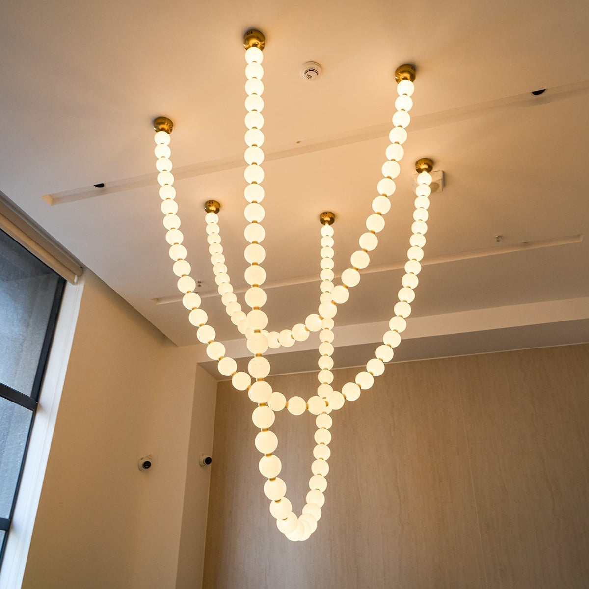 Vomino Lustre Perles Collier Boules en Verre-Cielum