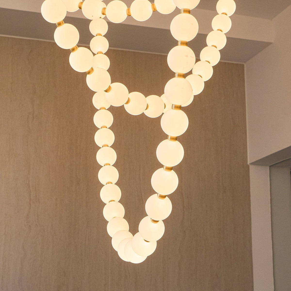Vomino Lustre Perles Collier Boules en Verre-Cielum