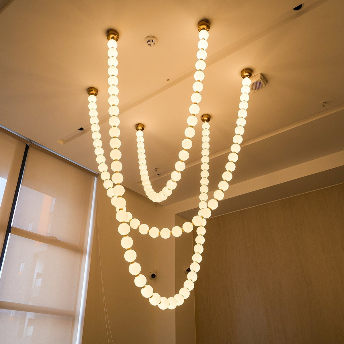 Vomino Lustre Perles Collier Boules en Verre-Cielum