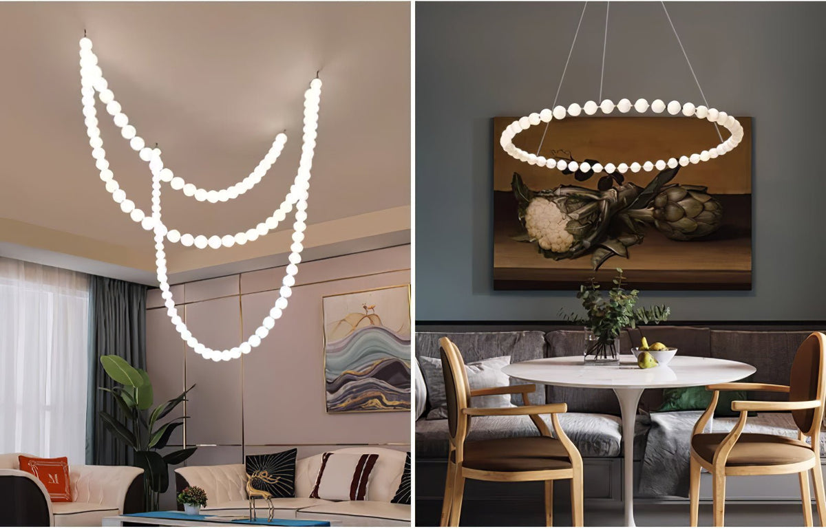 Vomino Lustre Perles Collier Boules en Verre-Cielum