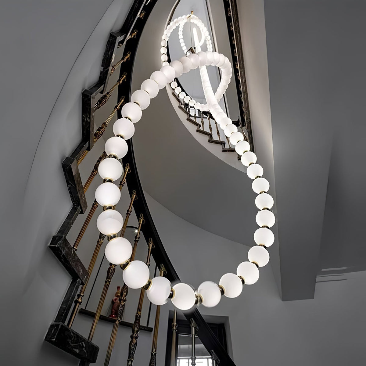 Vomino Lustre Perles Collier Boules en Verre-Cielum