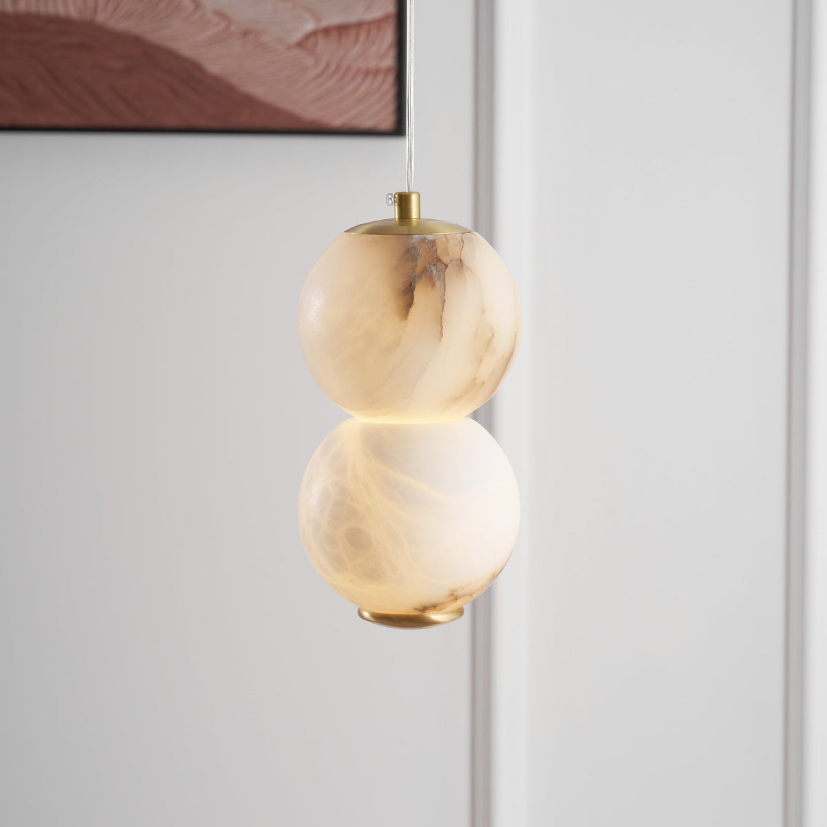 Diroxel Suspension Perles Albâtre Minimaliste-Cielum