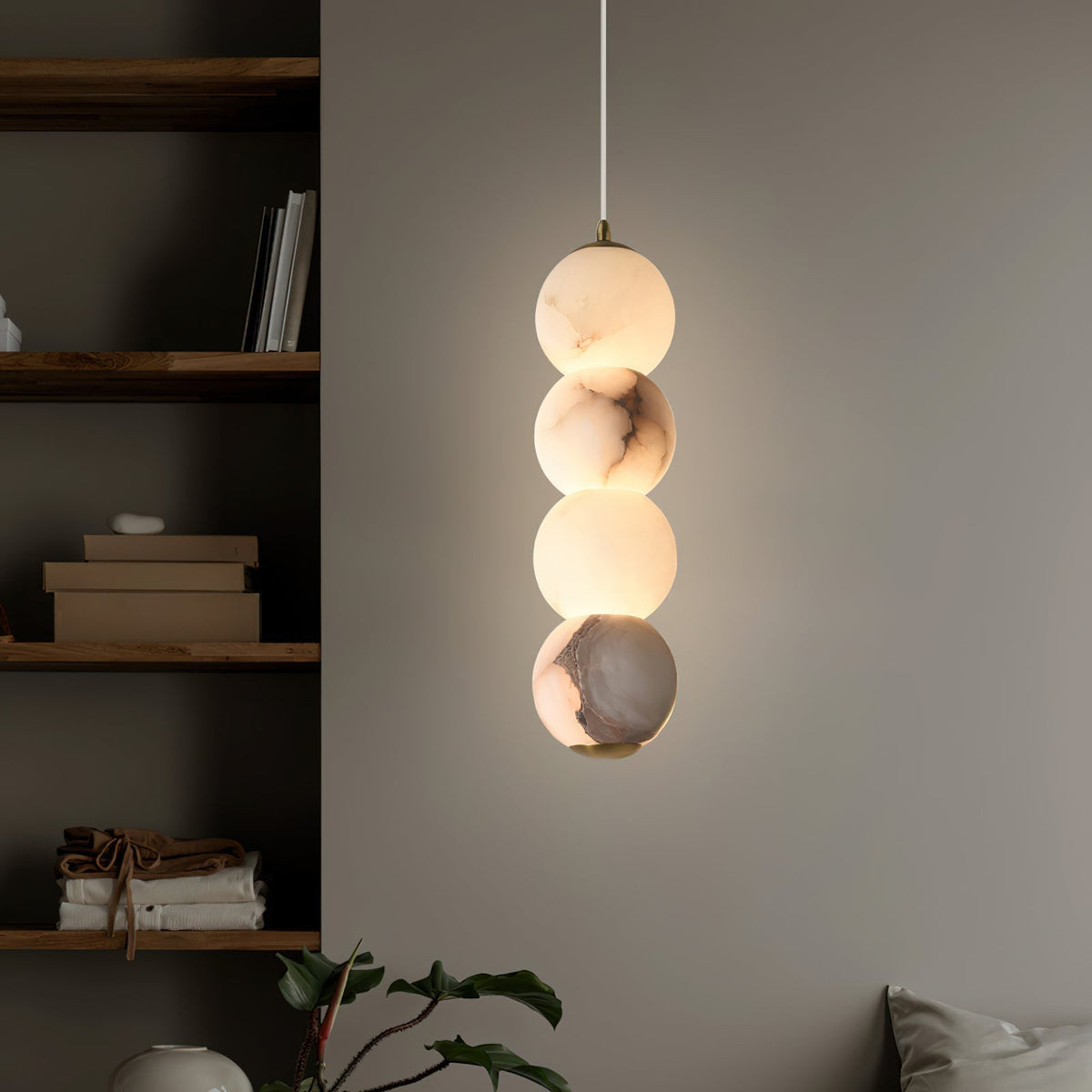 Diroxel Suspension Perles Albâtre Minimaliste-Cielum