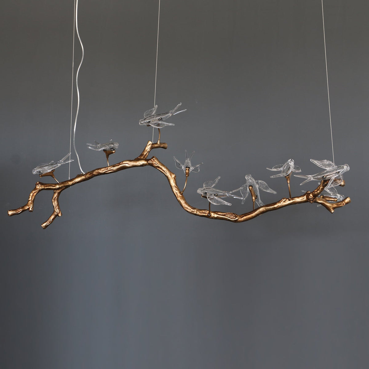 Dovemere Lustre Linéaire À Branches Et Oiseaux