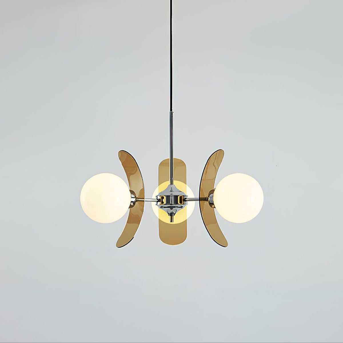 Veven Lustre en Verre Moderne Chrome Élégant-Cielum