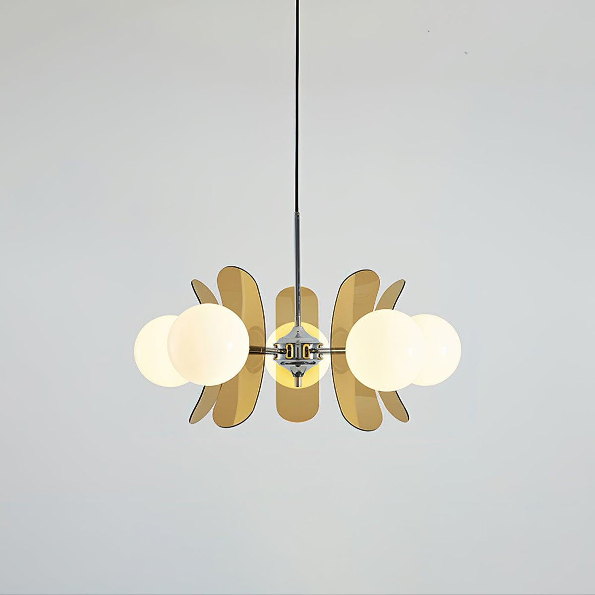 Veven Lustre en Verre Moderne Chrome Élégant-Cielum