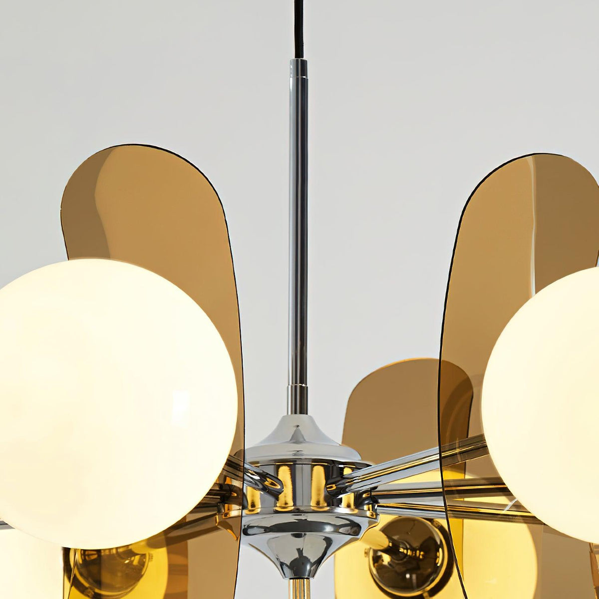 Veven Lustre en Verre Moderne Chrome Élégant-Cielum