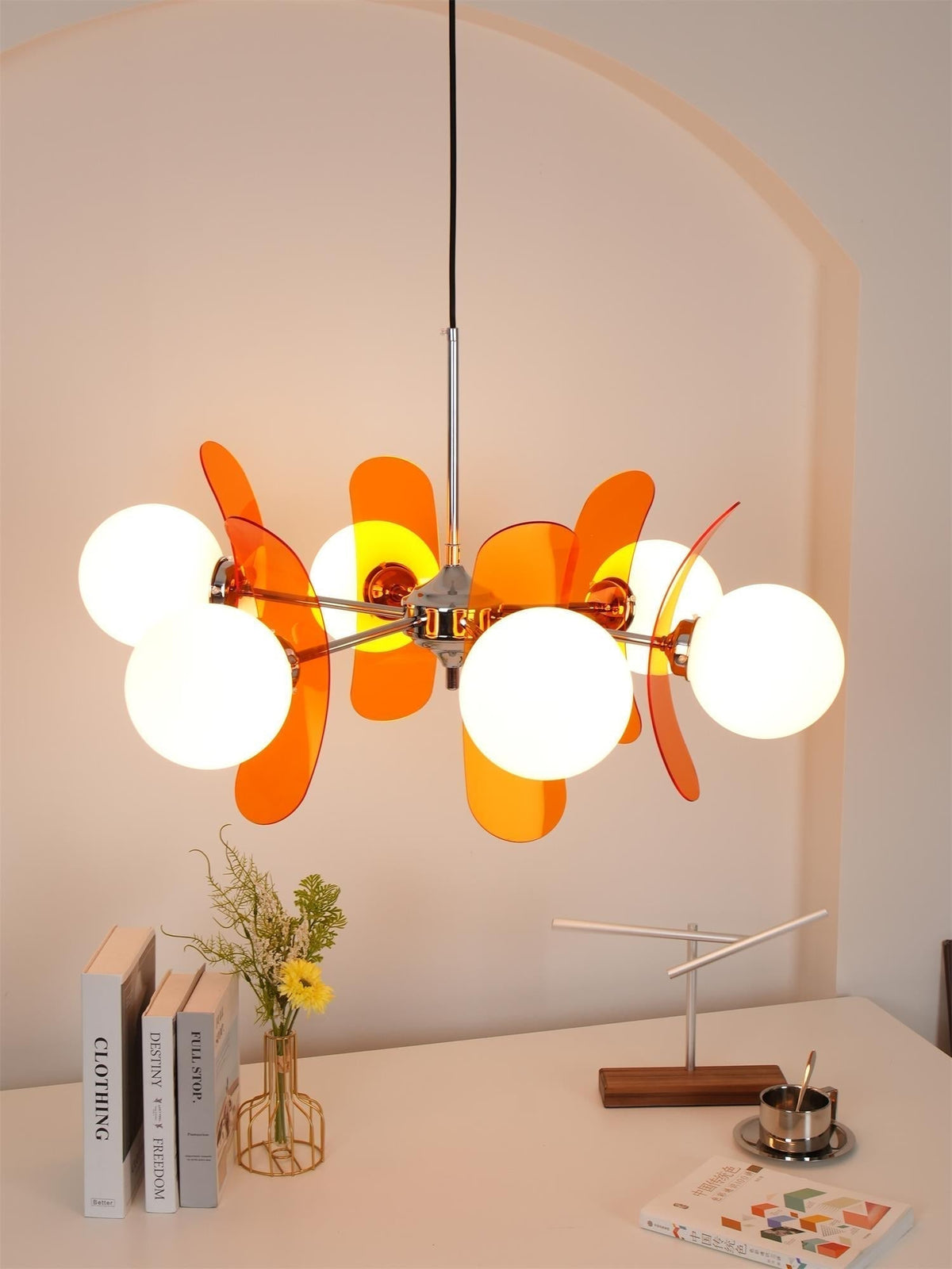 Veven Lustre en Verre Moderne Chrome Élégant-Cielum