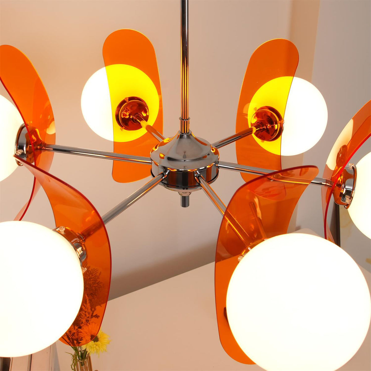 Veven Lustre en Verre Moderne Chrome Élégant-Cielum