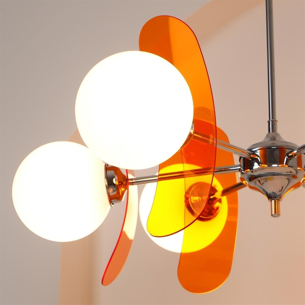 Veven Lustre en Verre Moderne Chrome Élégant-Cielum