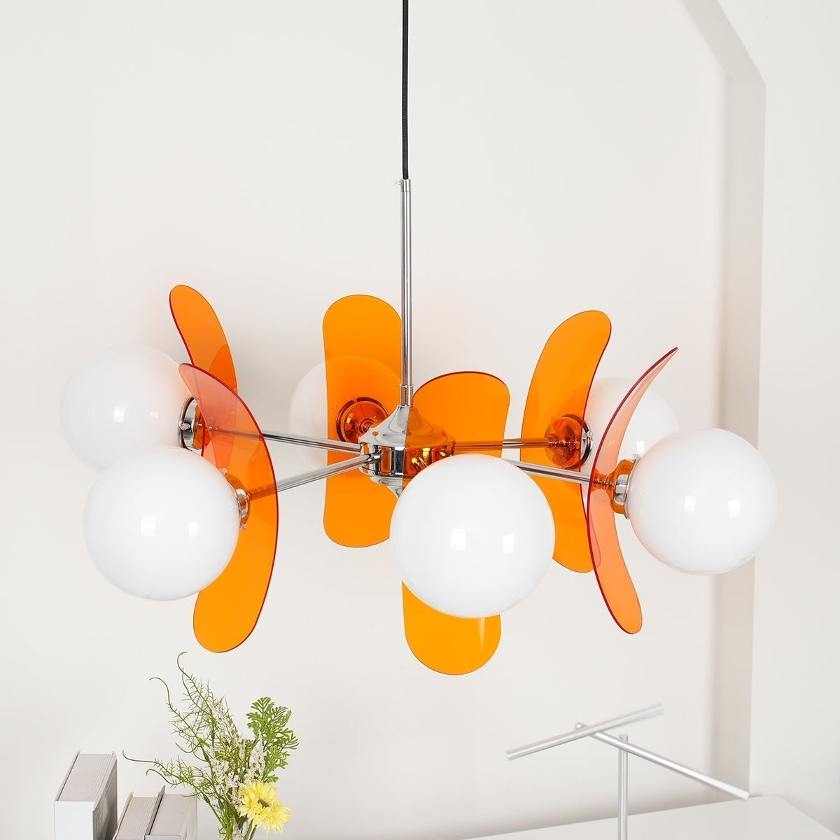 Veven Lustre en Verre Moderne Chrome Élégant-Cielum
