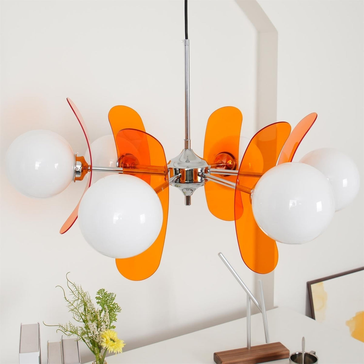 Veven Lustre en Verre Moderne Chrome Élégant-Cielum