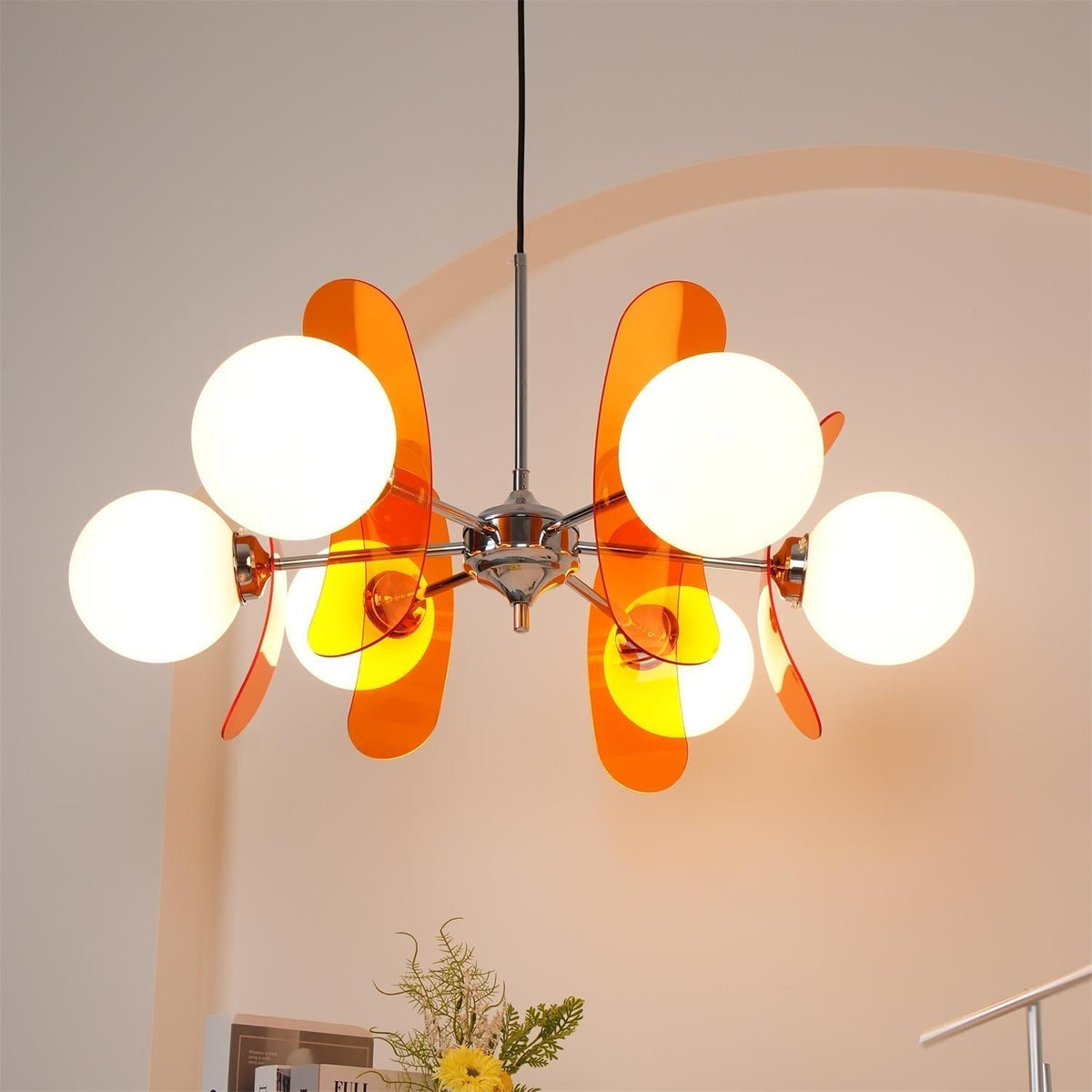 Veven Lustre en Verre Moderne Chrome Élégant-Cielum
