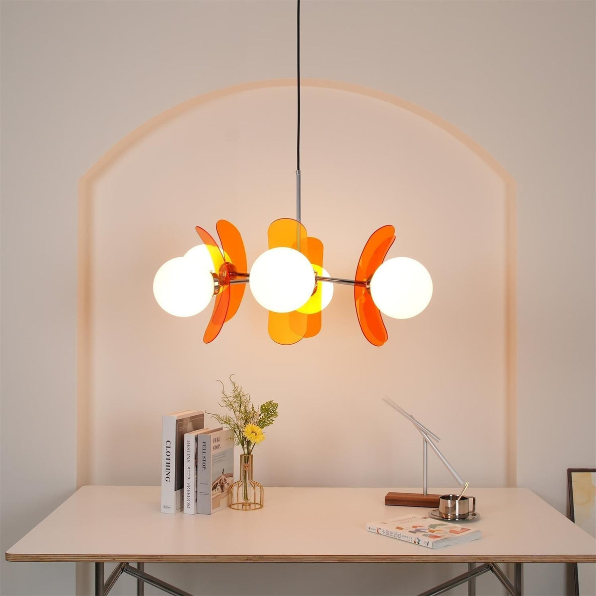 Veven Lustre en Verre Moderne Chrome Élégant-Cielum