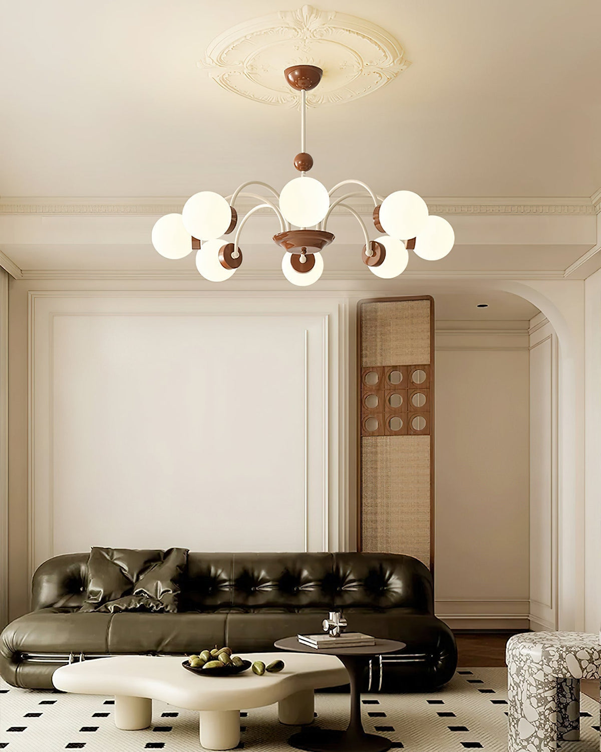 Pivone 8-Light Globe Chandelier-Neutral Decor