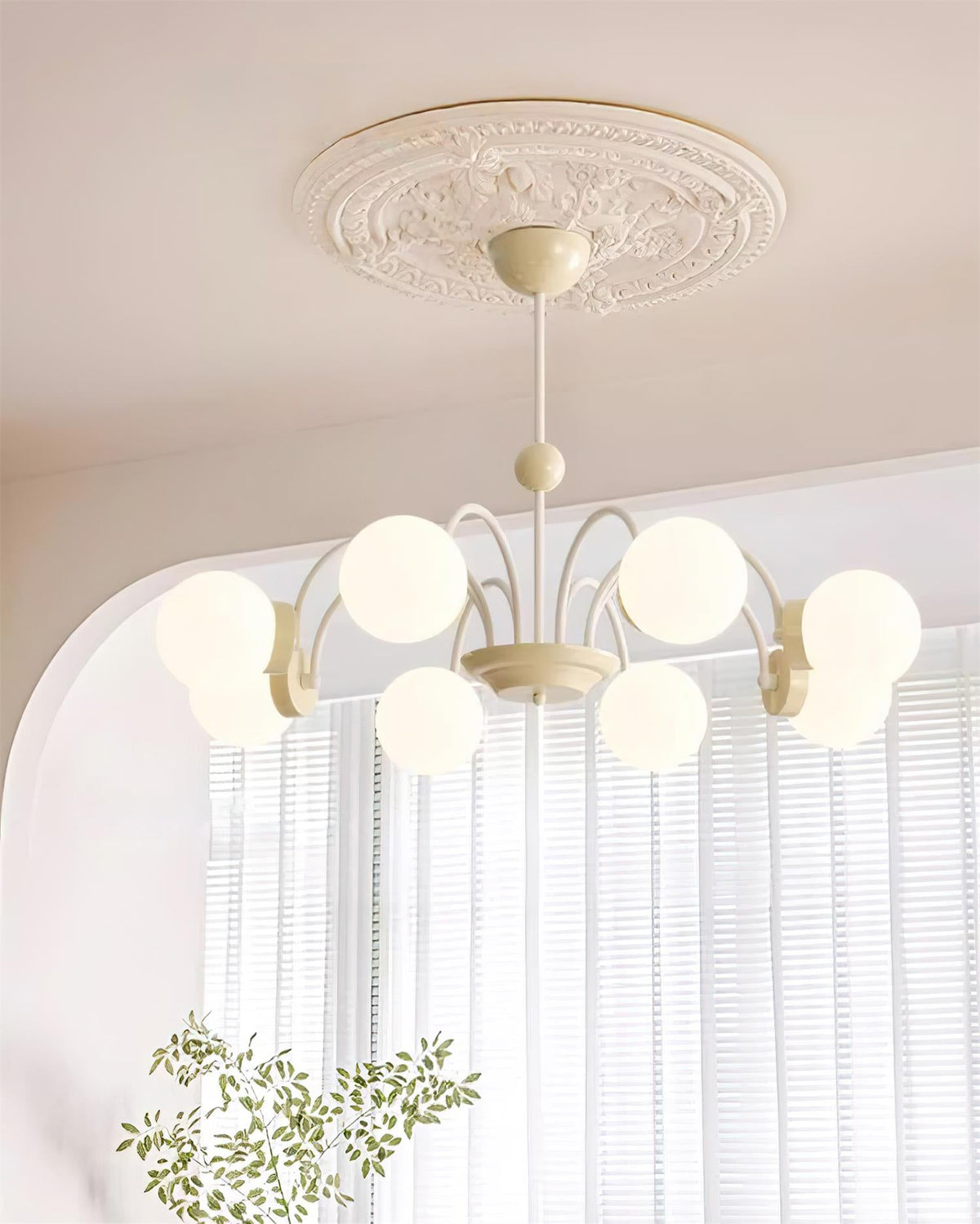 Pivone 8-Light Globe Chandelier-Neutral Decor