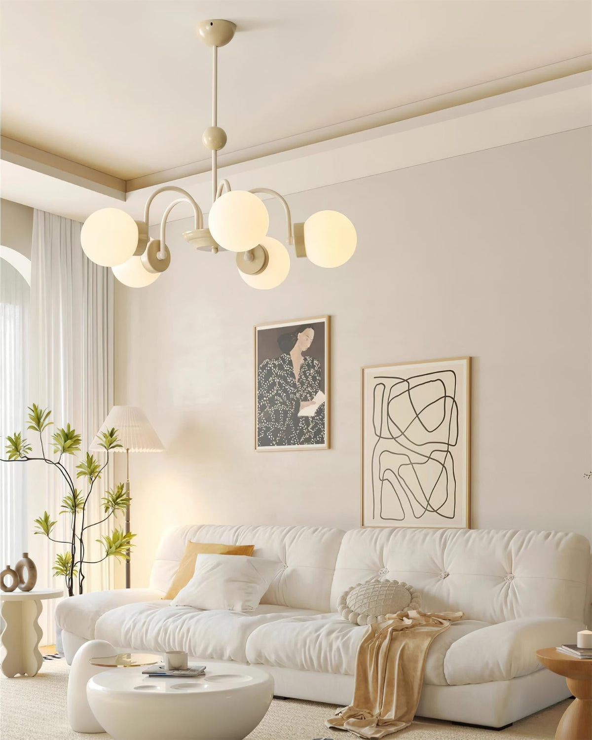 Pivone 8-Light Globe Chandelier-Neutral Decor