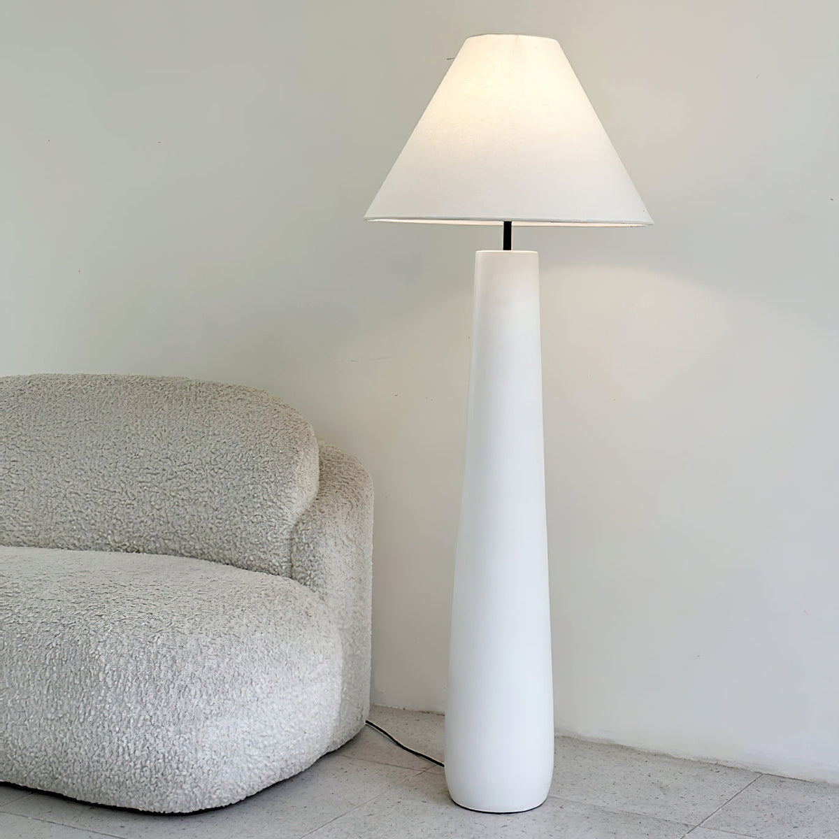 Columnil Lampadaire blanc