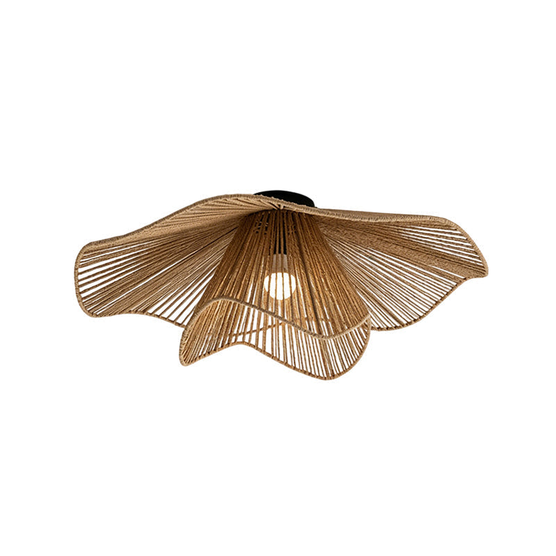 Lifestyle shot of the Pontos Ceiling Light in a cozy bedroom setting.