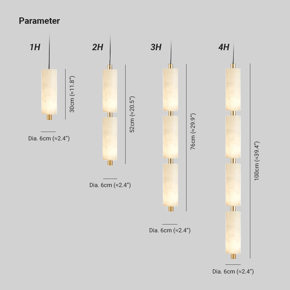 Liroxel Suspension Moderne Minimaliste en Albâtre-Cielum