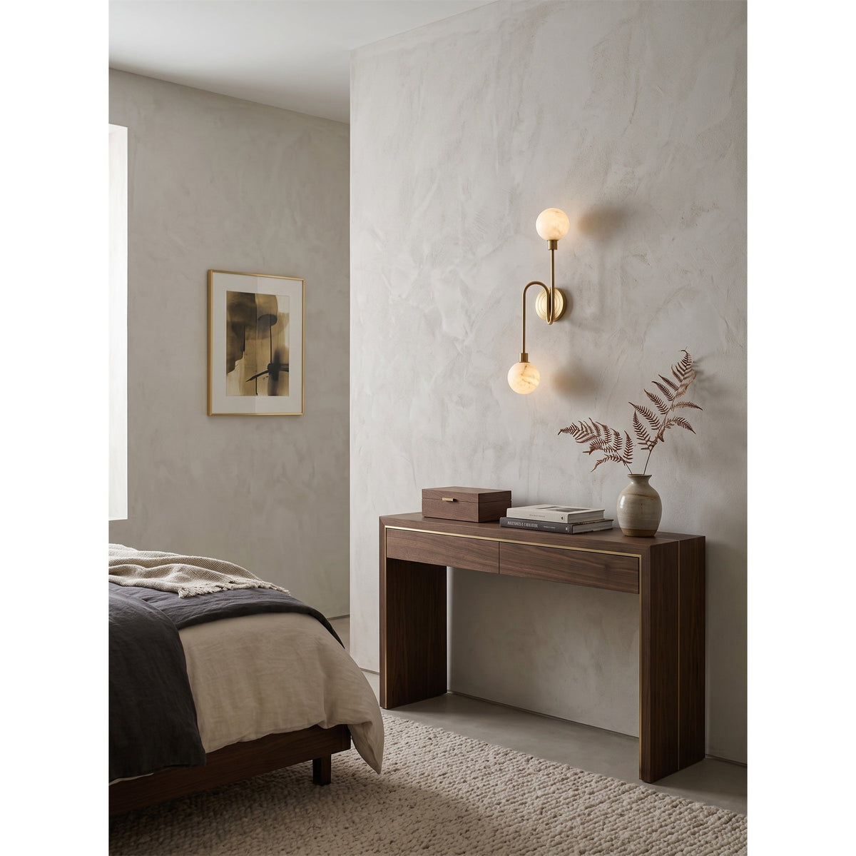 Miroielle Applique murale en albâtre