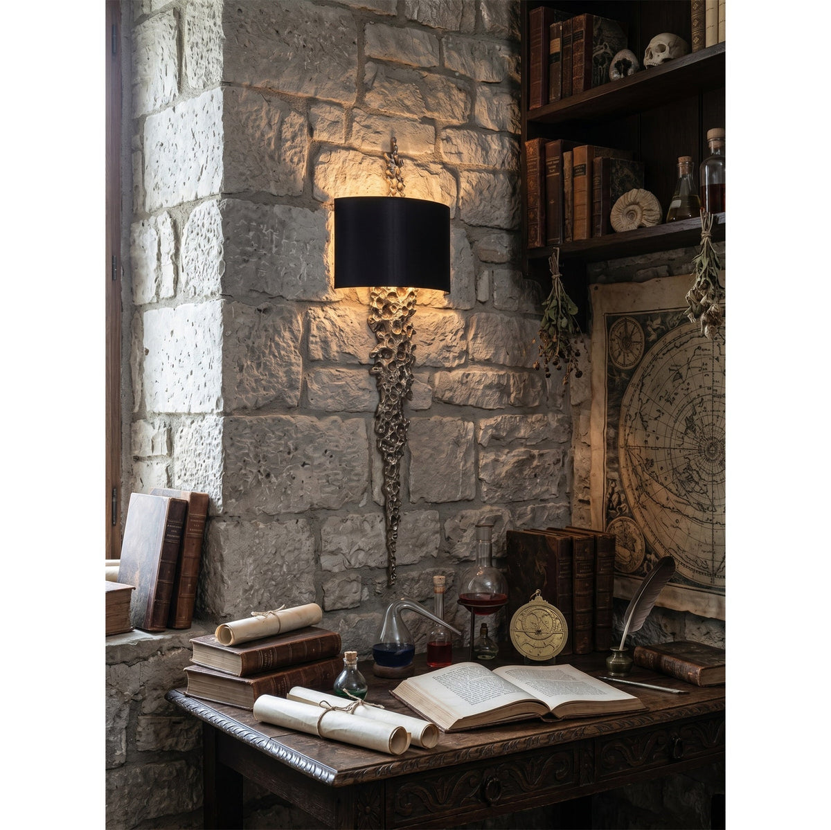 Nocthar Applique Murale en Laiton