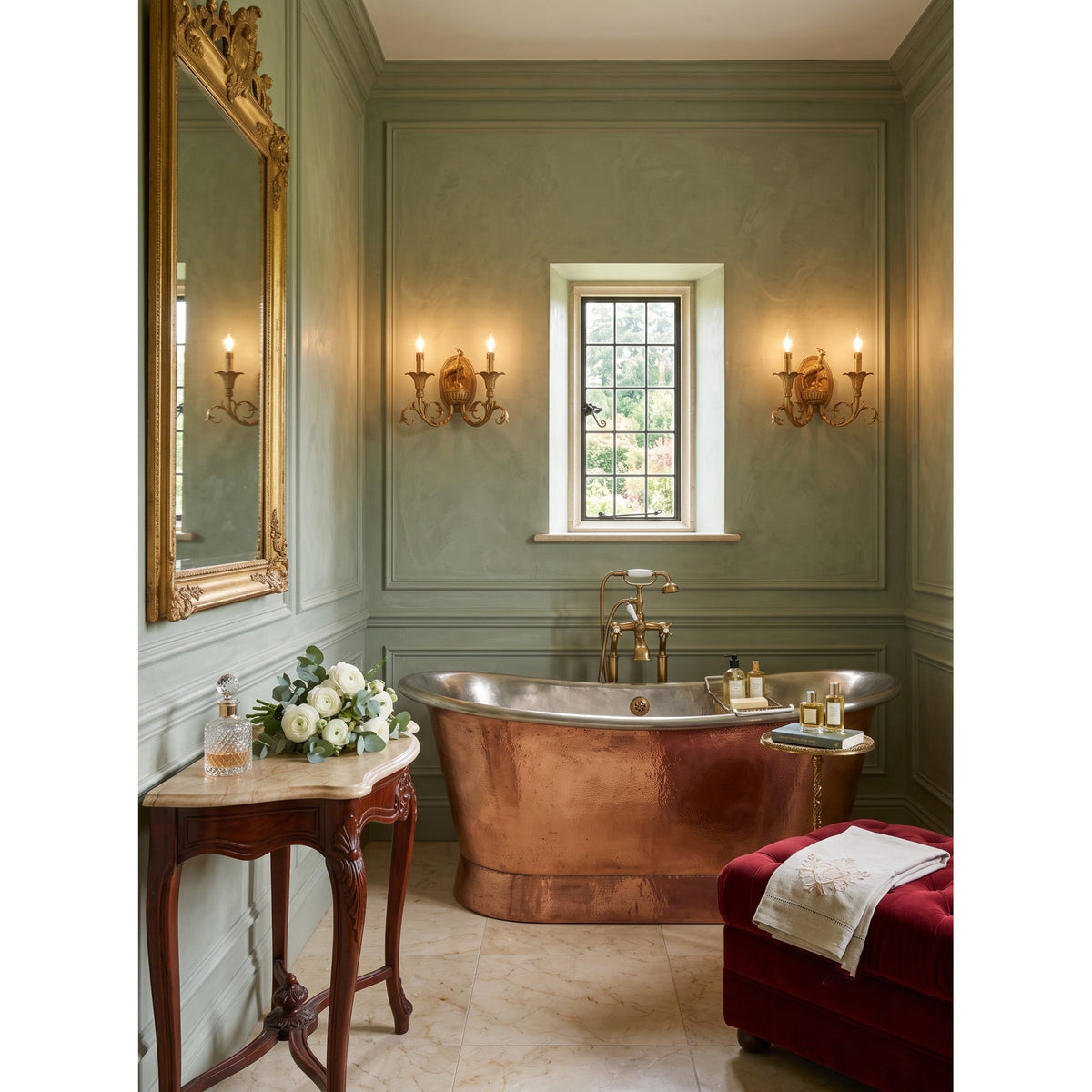 Mirarielle Applique murale chandelier en laiton