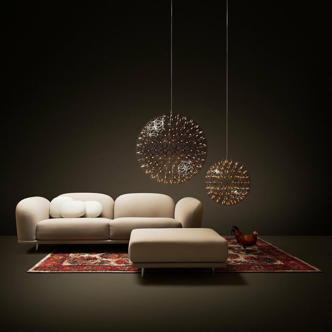 Noveno Suspension Boule Dorée de Luxe Postmoderne-Cielum