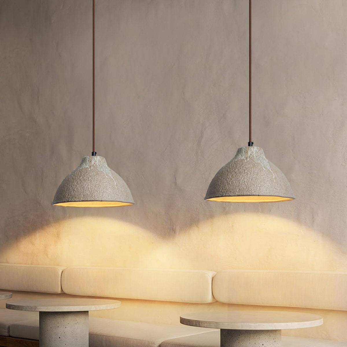 Maple Suspension en céramique texturée