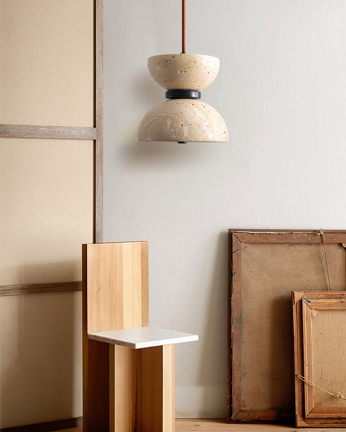 Ritta Pendant Lamp Drum-Neutral Decor