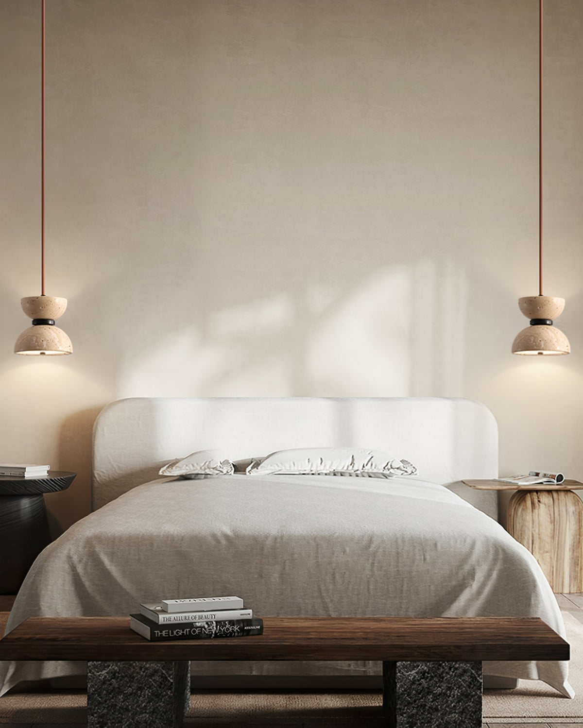 Ritta Pendant Lamp Drum-Neutral Decor