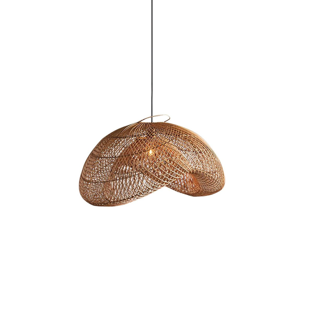 Juno Suspension style rustique en rotin
