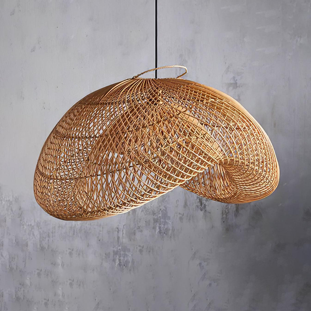 Juno Suspension style rustique en rotin