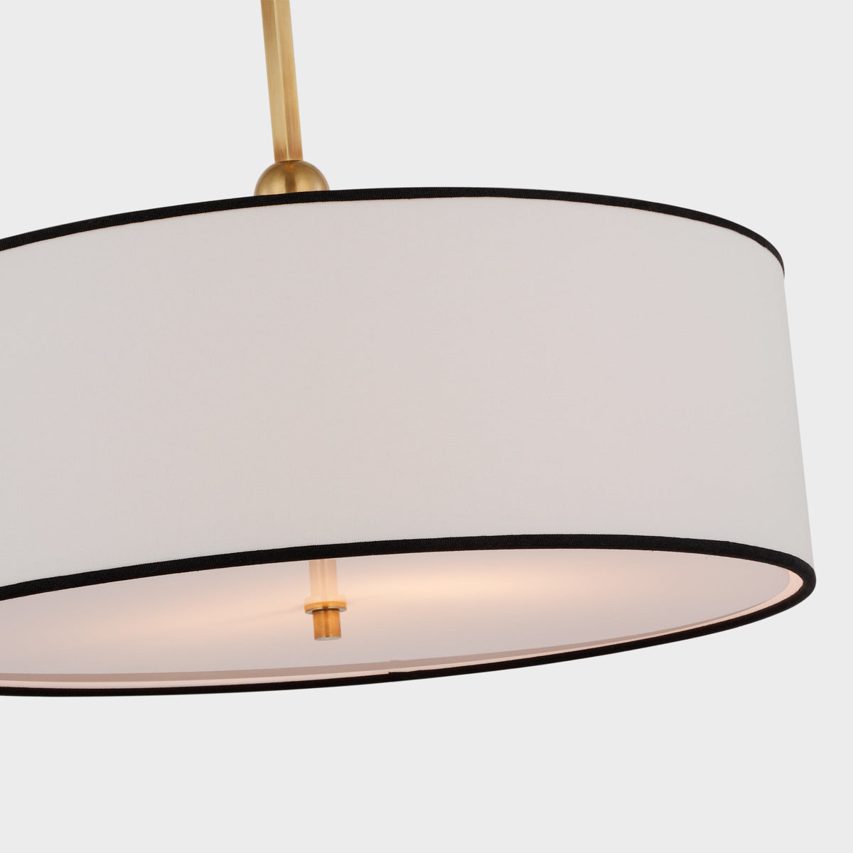 Olvynis Suspension Moderne Minimaliste en Laiton et Tissu