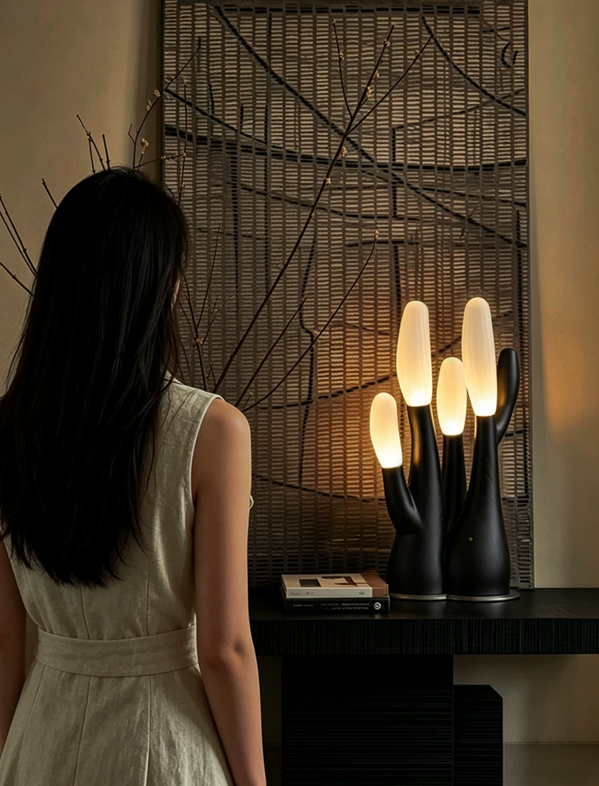 Rosedencombe Lampe De Table En Bois