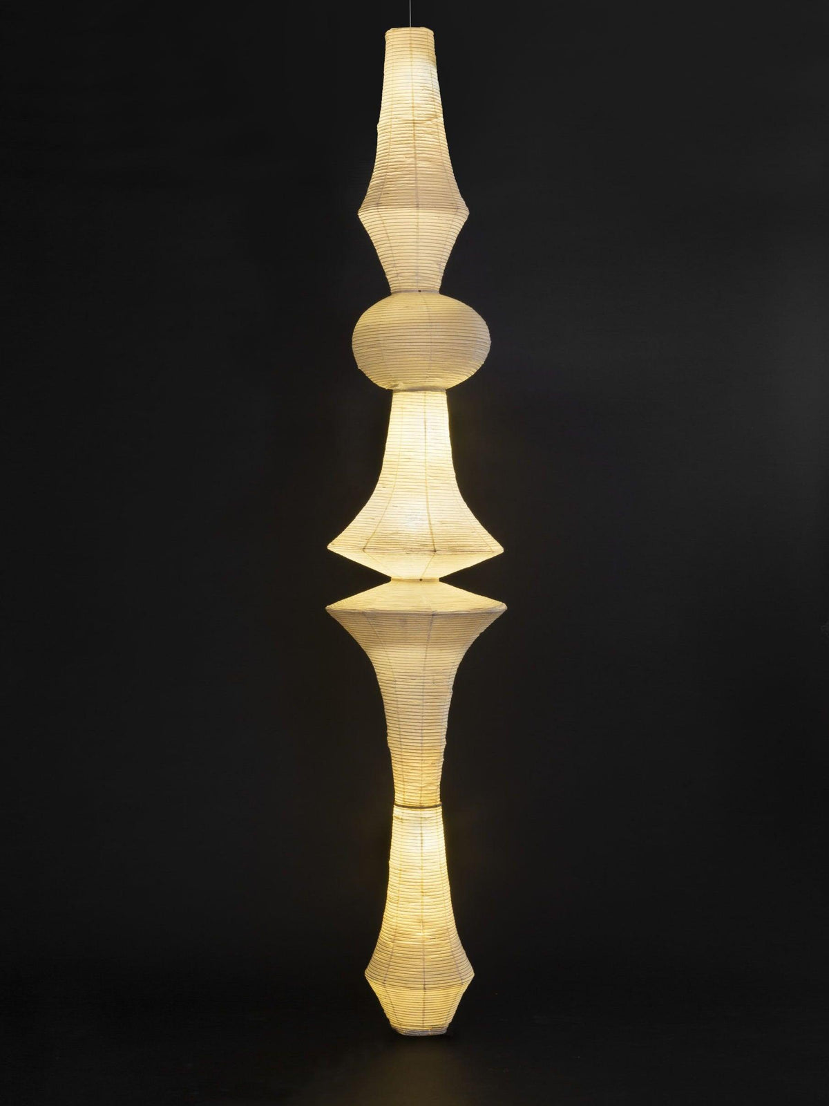 Noveny Suspension Luminaire Papier Washi E pour Salon-Cielum