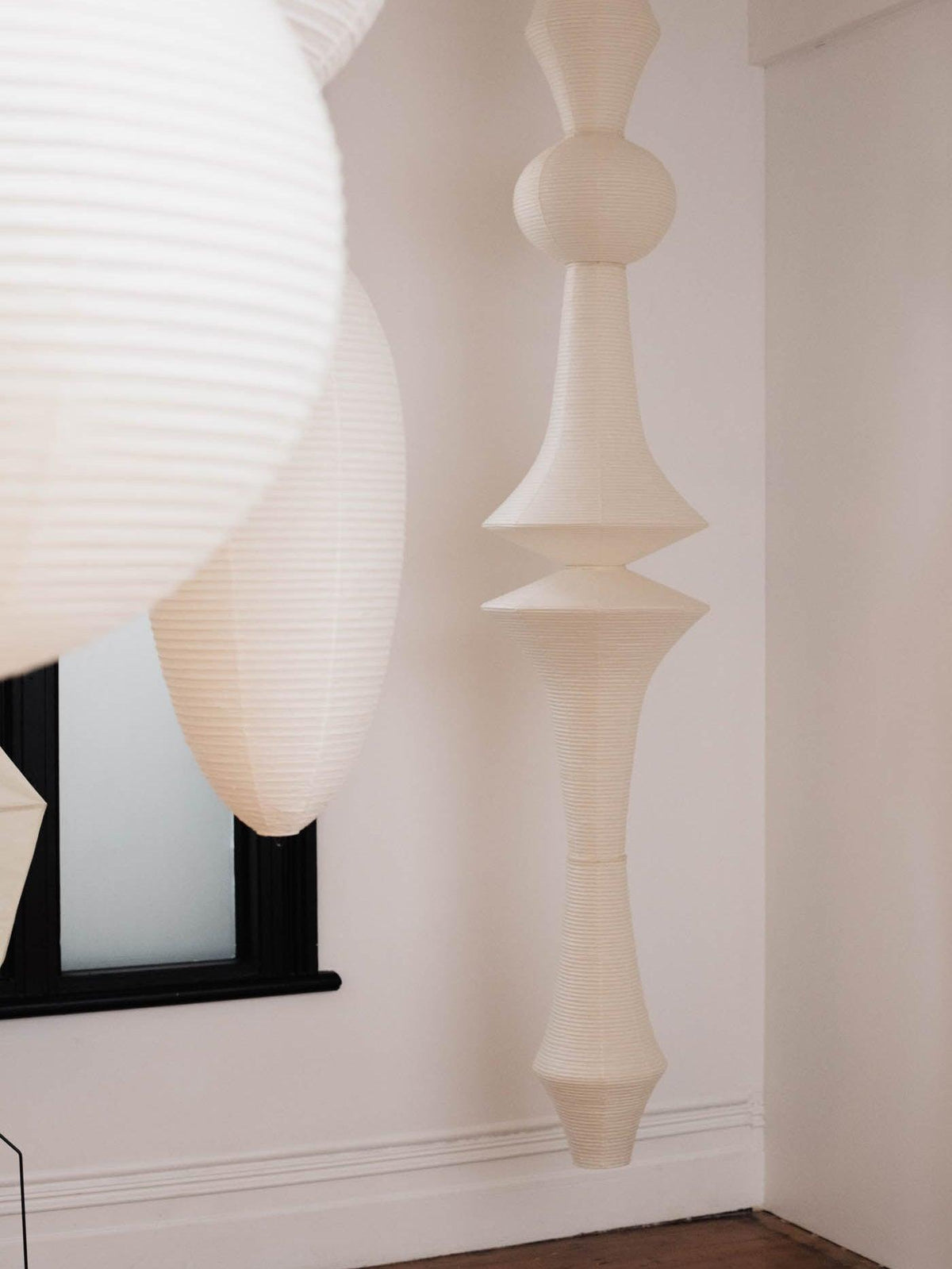Noveny Suspension Luminaire Papier Washi E pour Salon-Cielum