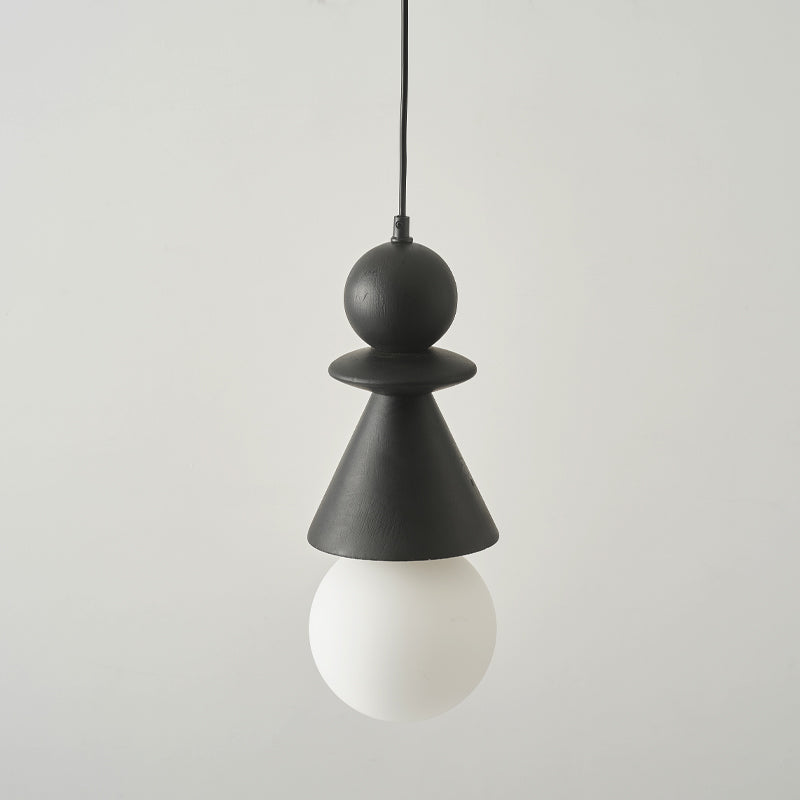 Aphais Suspension Moderne Minimaliste Rook Bois Verre