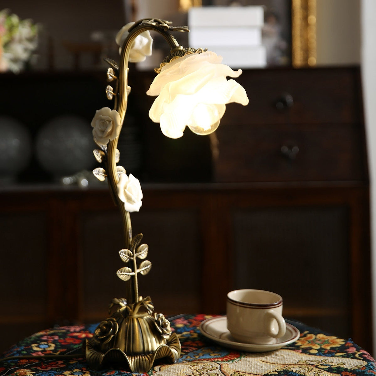 Liorarena Lampe de Table Floral
