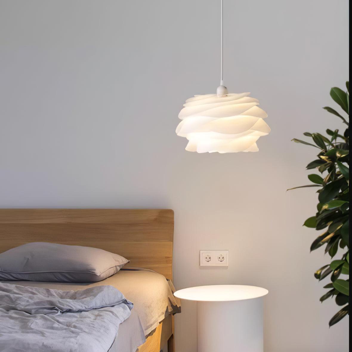 Adriora Lampe suspendue en PVC motif rose floral superposé romantique