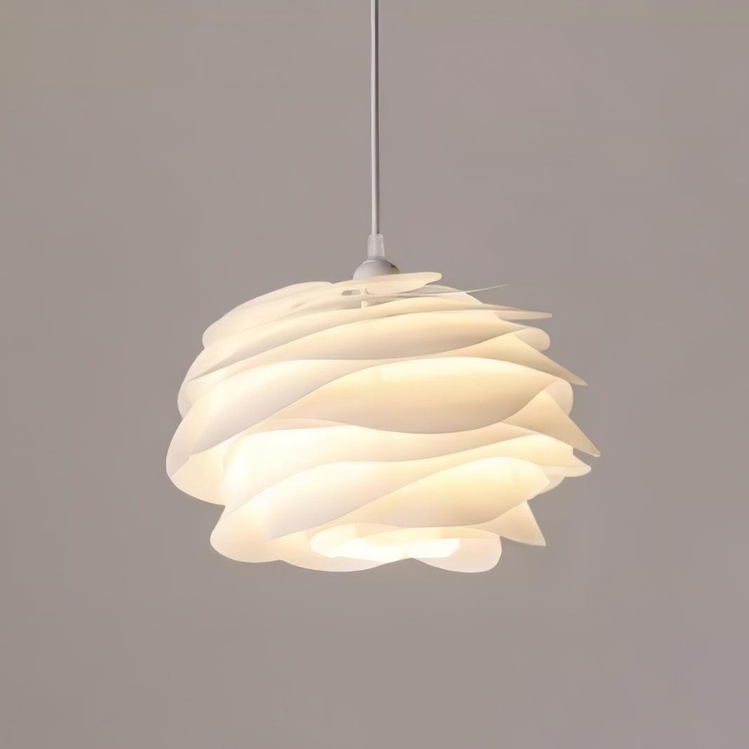 Adriora Lampe suspendue en PVC motif rose floral superposé romantique