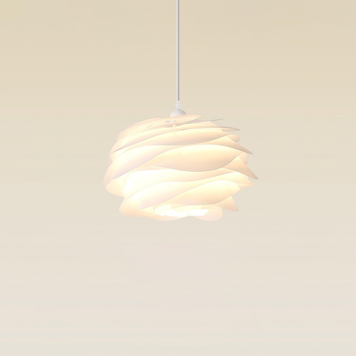 Adriora Lampe suspendue en PVC motif rose floral superposé romantique