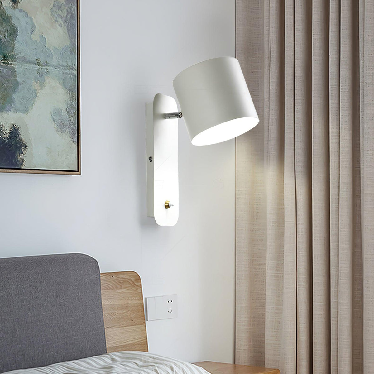 Reveny Applique Murale Cylindrique Rotative-Cielum
