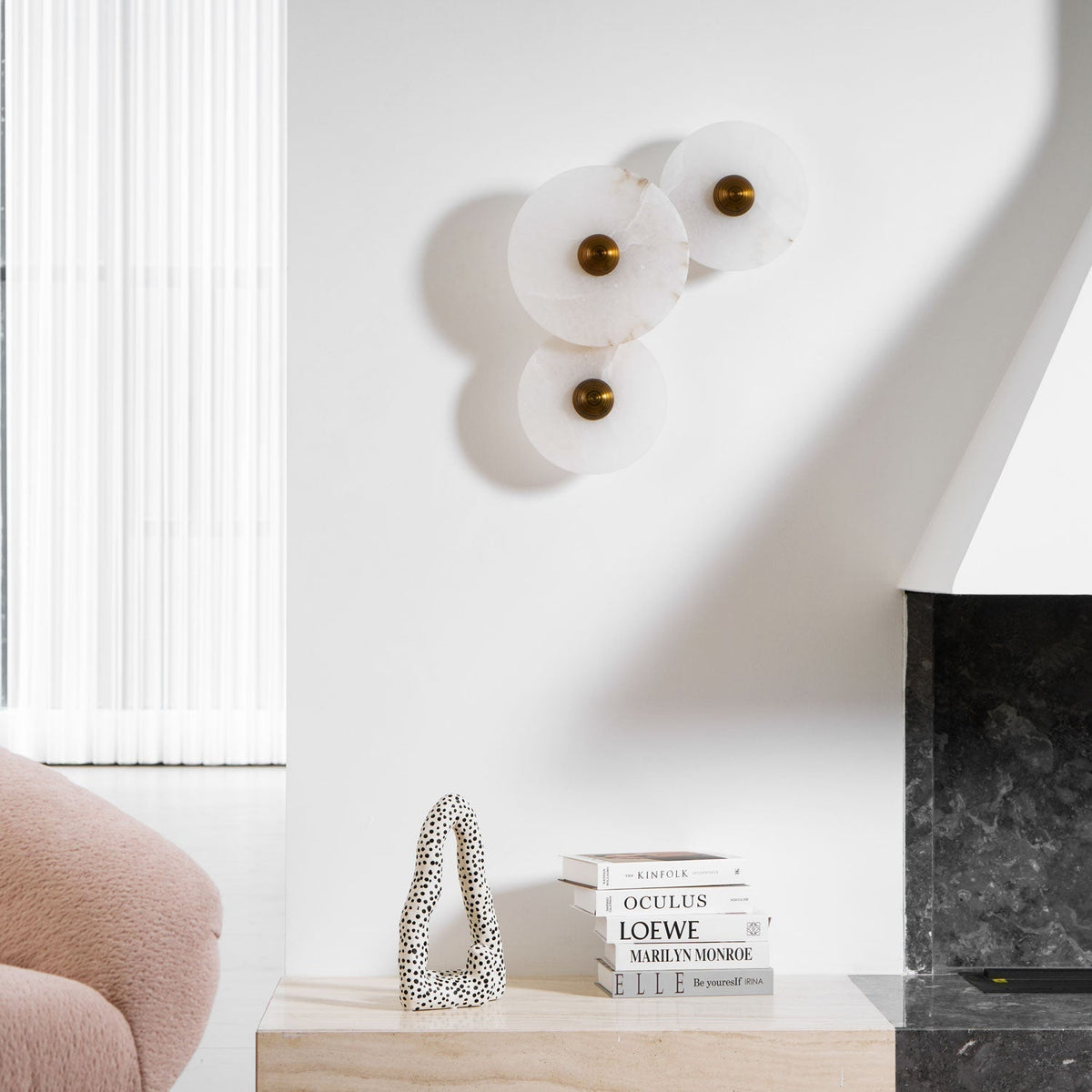 Tirixel Plafonnier Minimaliste en Albâtre-Cielum