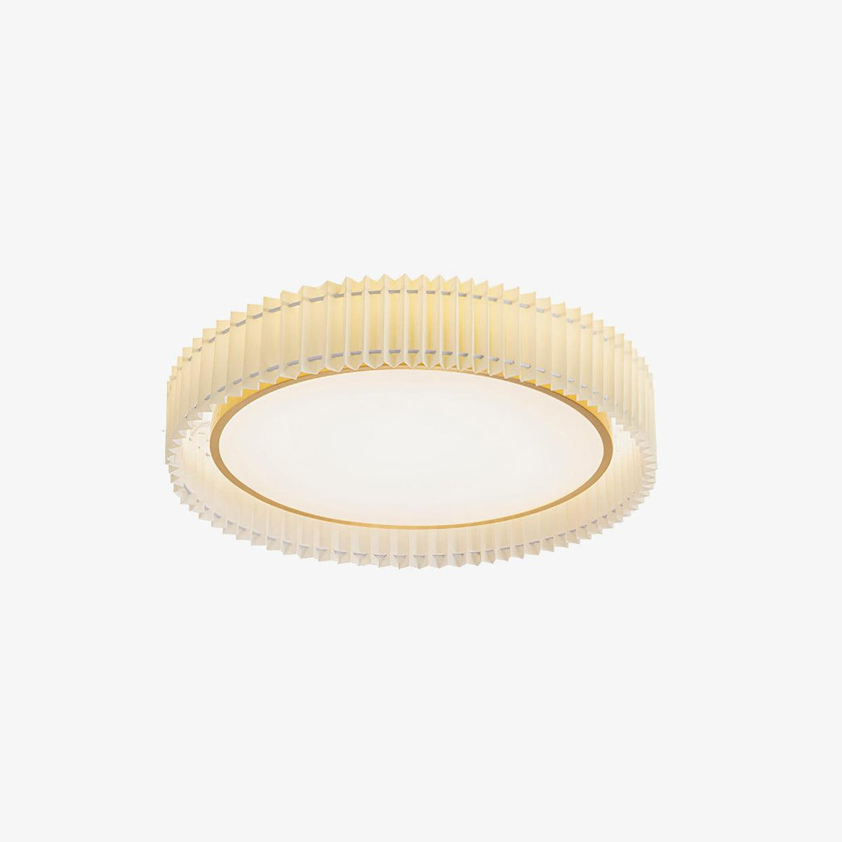 Erixel Plafonnier Ronde Plissée en Tissu-Cielum