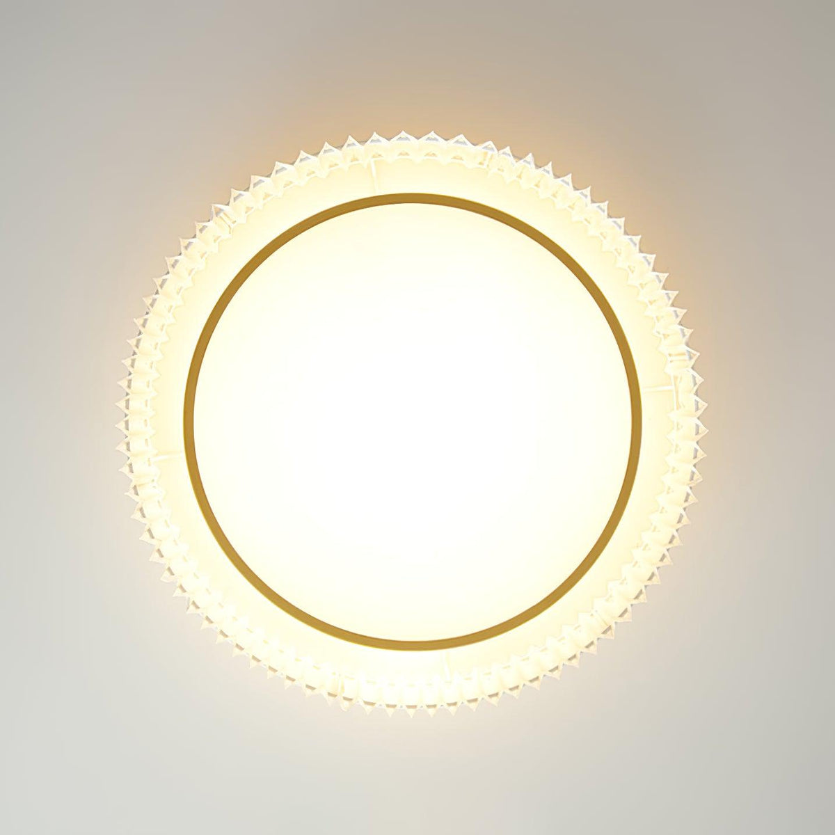 Erixel Plafonnier Ronde Plissée en Tissu-Cielum